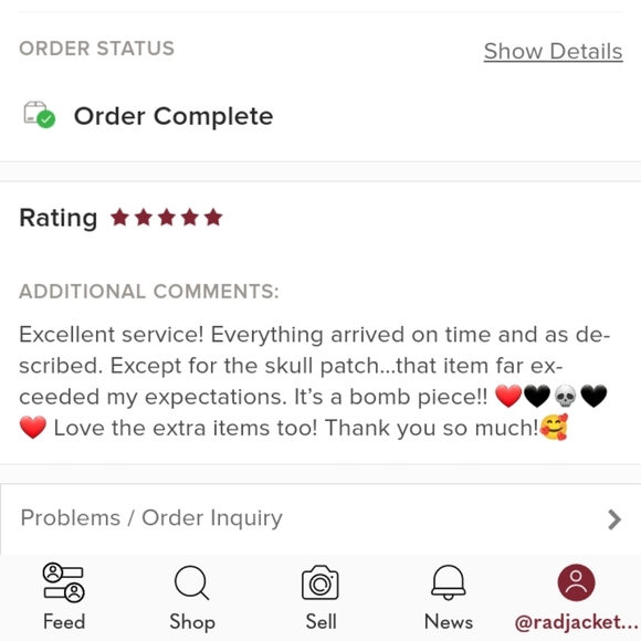 MORE SOON! XXXXL embroidered skull rose patch iron on patch! Gorgeous & HUGE! - Picture 4 of 11